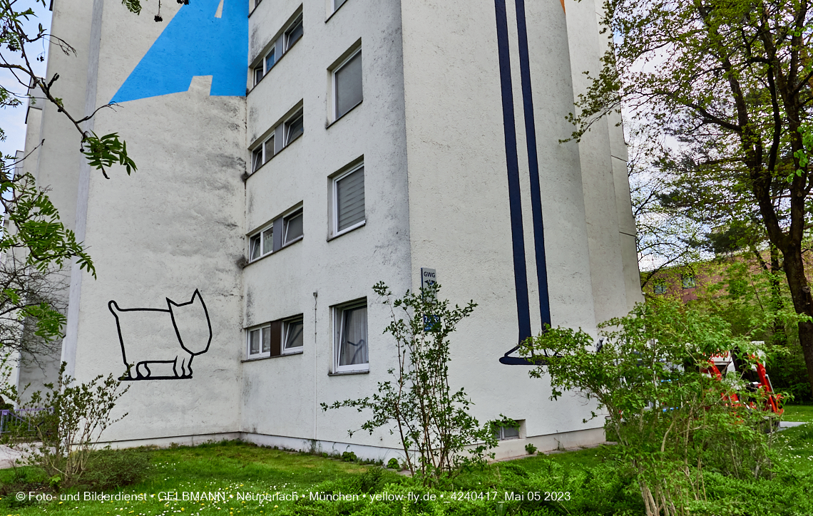 05.05.2023 - Graffiti am Karl-Marx-Ring 75 in Neuperlach